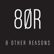 8 Other Reasons Logo - Black square with white text stacked text 8OR on top, 8 OTHER REASONS bottom