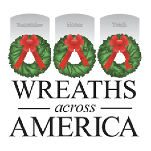 Three xmas wreaths and words Wreaths Across America