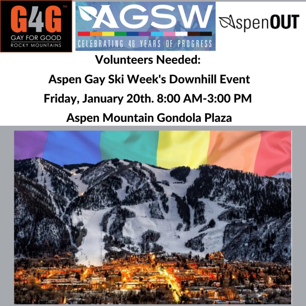 G4G Rocky Mountains + Aspen Gay Ski Week 1/20/2023 Gay For Good