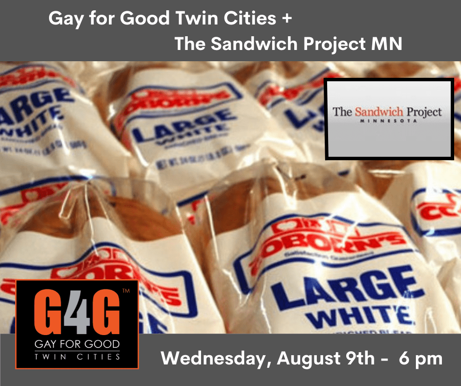 The Sandwich Project. Volunteer August 9th at 6PM.