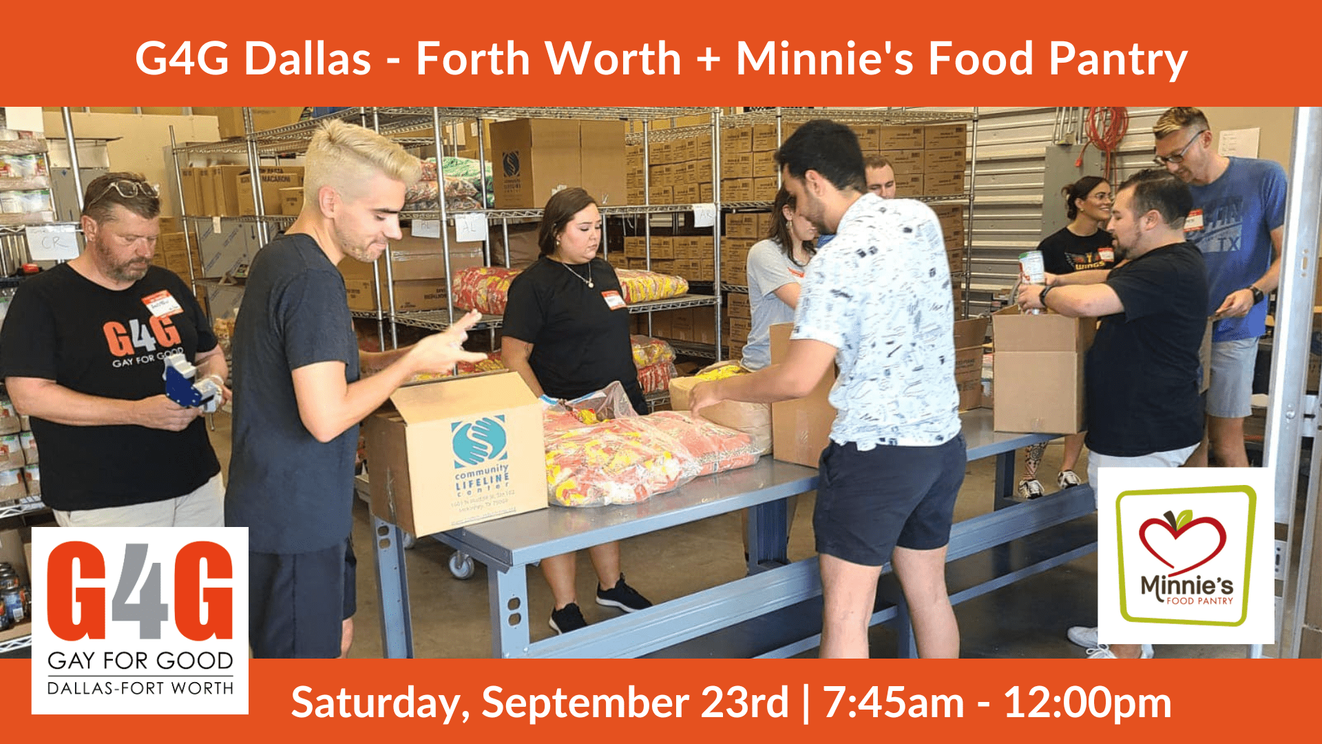 G4G Dallas Fort Worth + Minnie's Food Pantry September 23, 2023