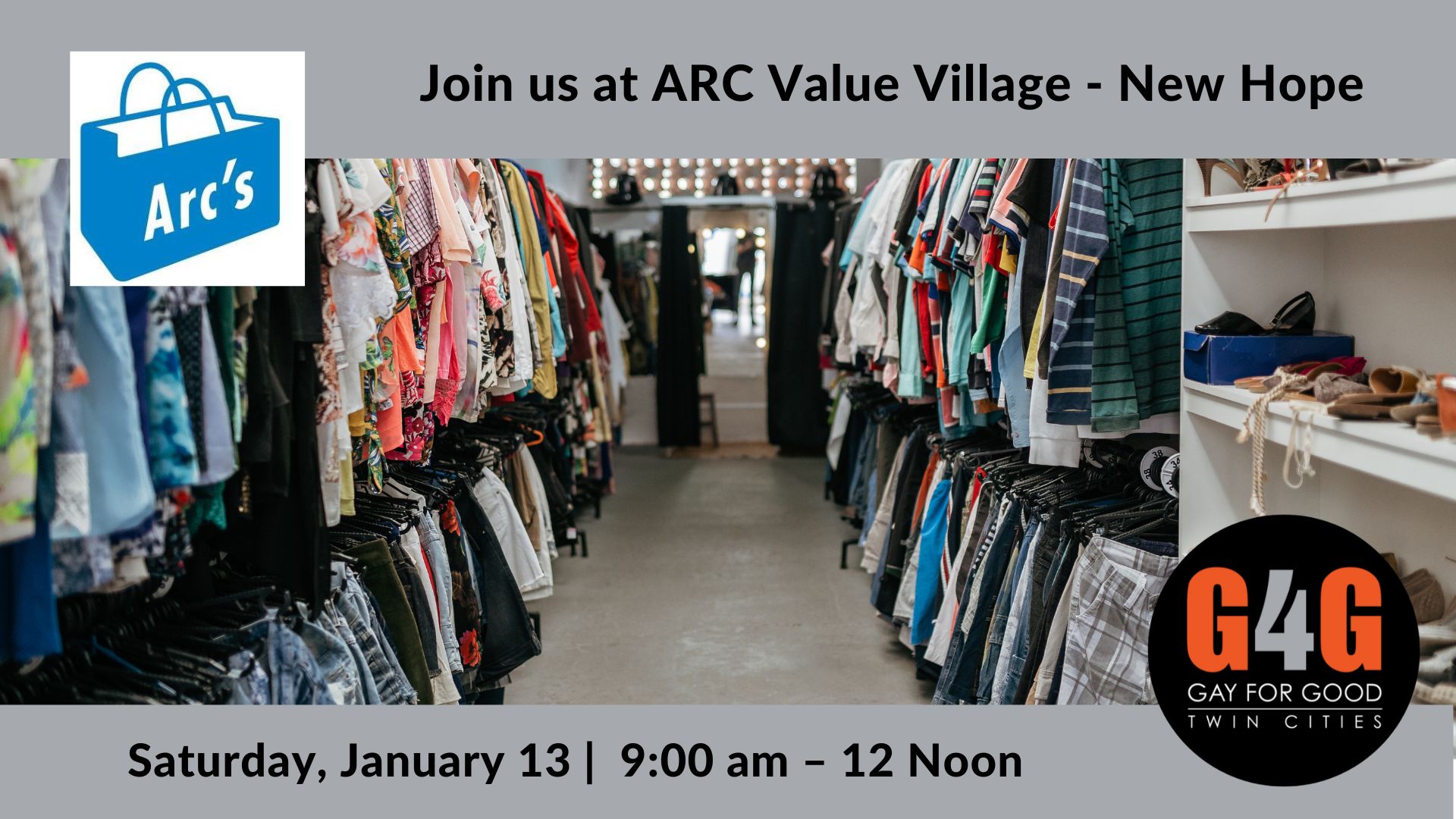 G4G Twin Cities + Arc Value Village | January 13, 2024 - Gay for Good ...