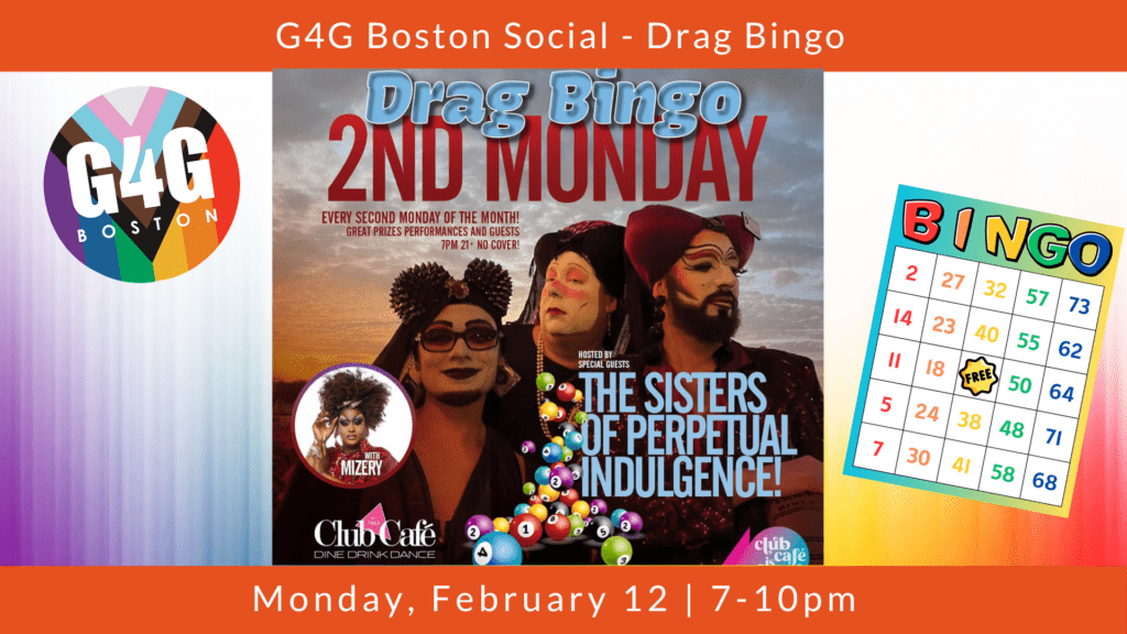 Gay For Good Boston - Social - Drag Bingo