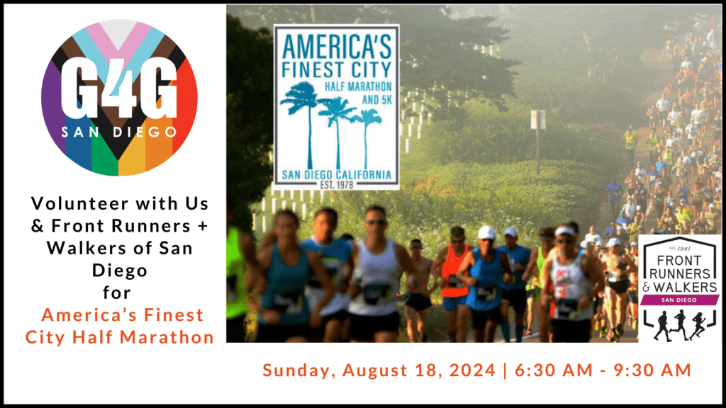 G4G San Diego + Front Runners-Walkers Event August 18, 2024 - Gay for ...